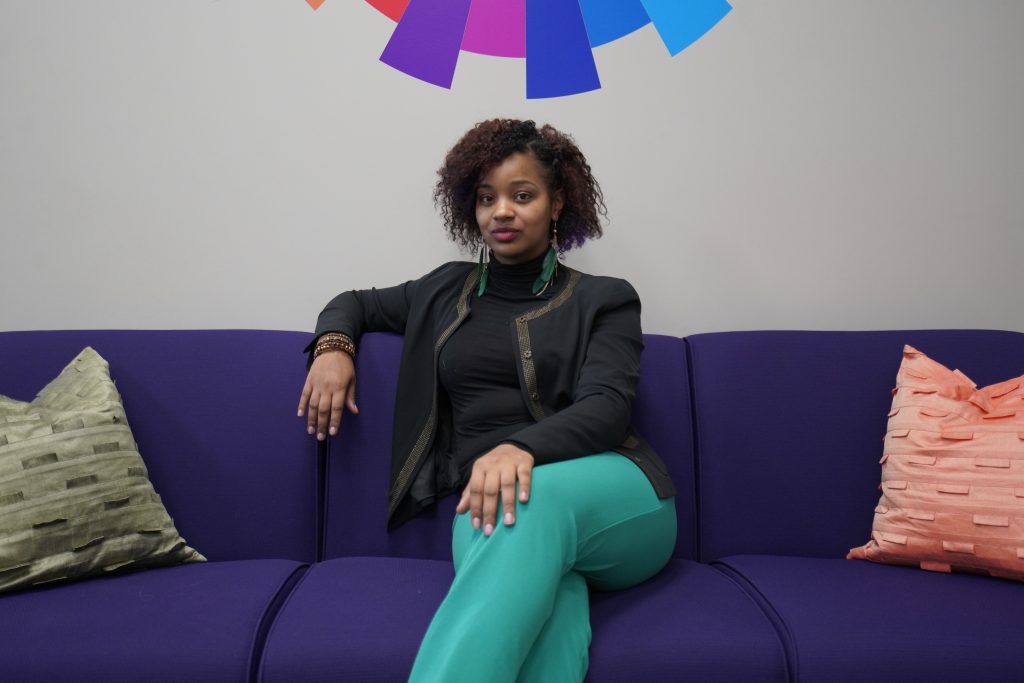 Anika Bowie, 27, is vice president of the NAACP Minneapolis and was a candidate for St. Paul City Council in 2019.  (ThreeSixty Journalism/Dymanh Chhoun)