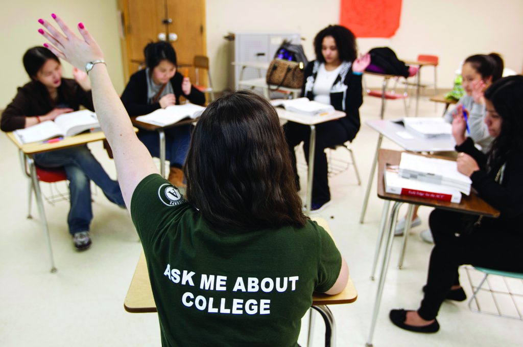 College Possible at Robbinsdale Cooper High School in New Hope, MN, January 12, 2015.