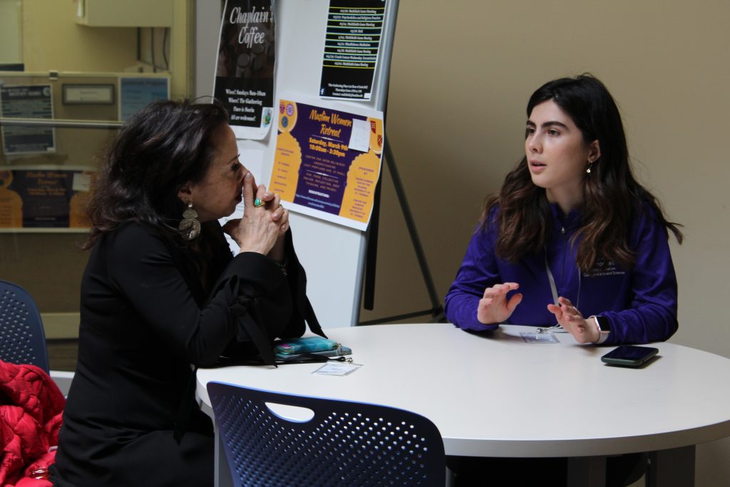 Keynote speaker Maria Hinojosa speaks with ThreeSixty reporter Kelly Saybe.
