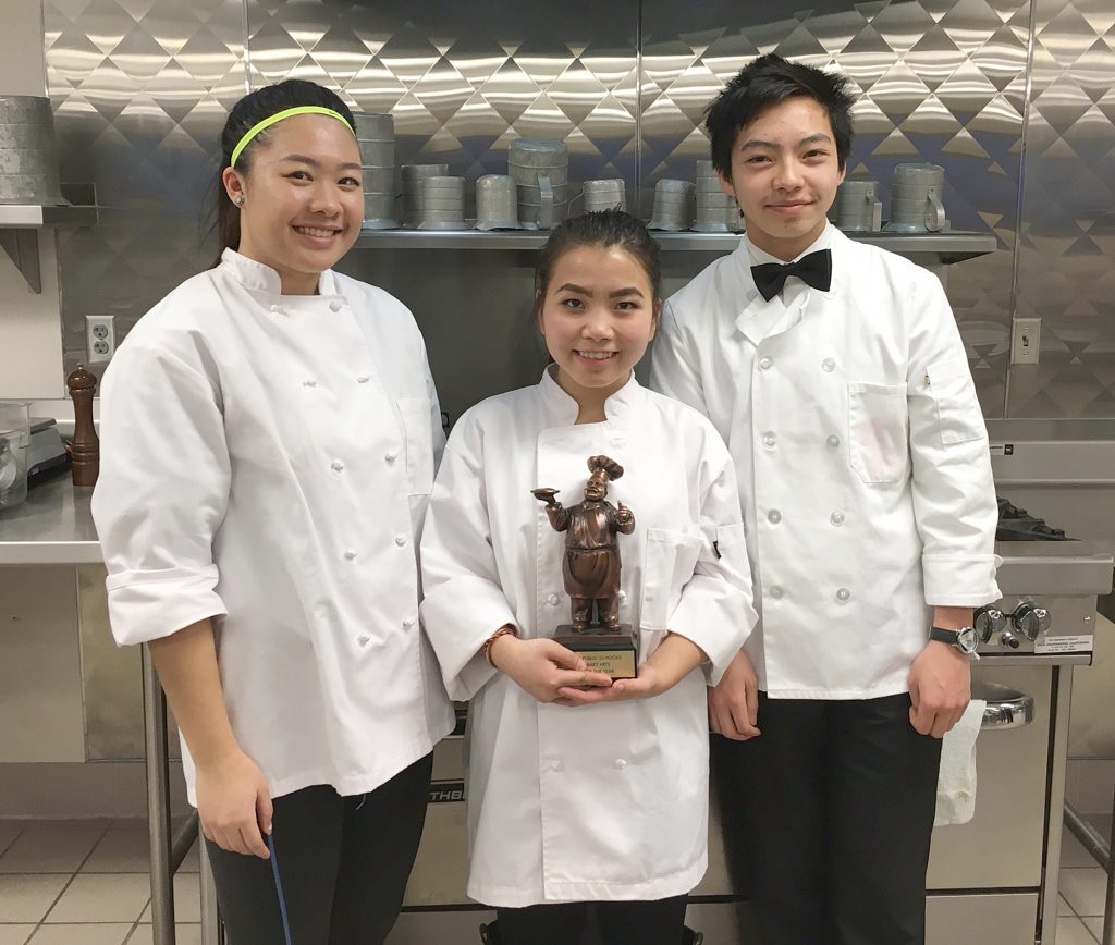 From left, Kaylyn Vang, Xia Vang, and Chinue Yang Photo courtesy of St. Paul Public Schools